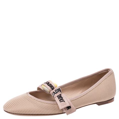 dior flats beige